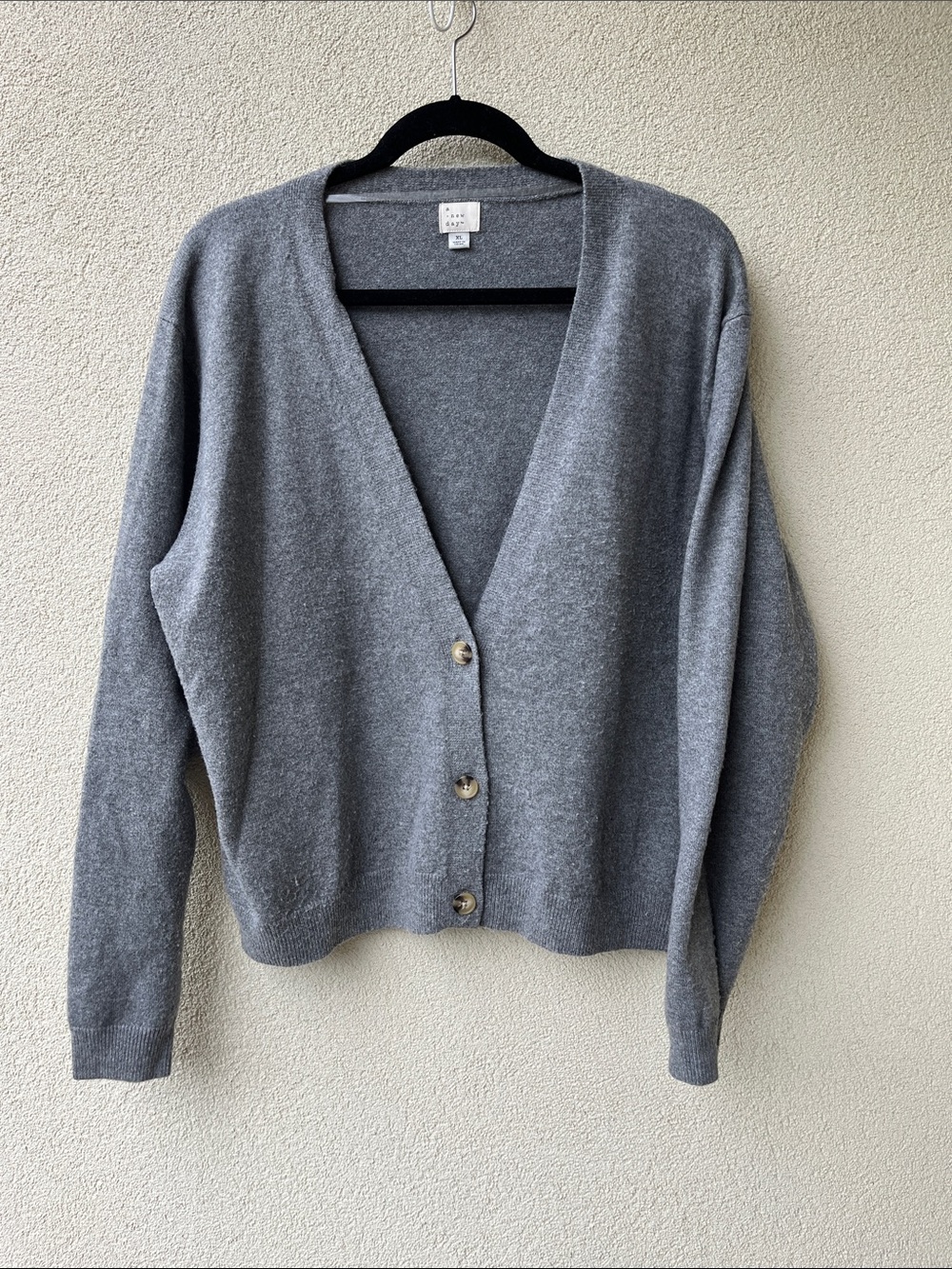 A New Day Grey Cardigan - XL